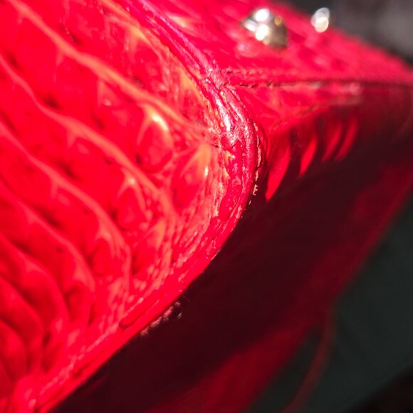 LARGE SCARLTE RED BRAHMIN BUISNESS TOTE BAG - Picture 16 of 17